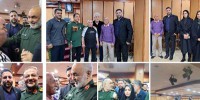 حضور مهدی خوشی و قهرمانان تهرانی در همایش تجلیل از قهرمانان جهان و المپیک  
